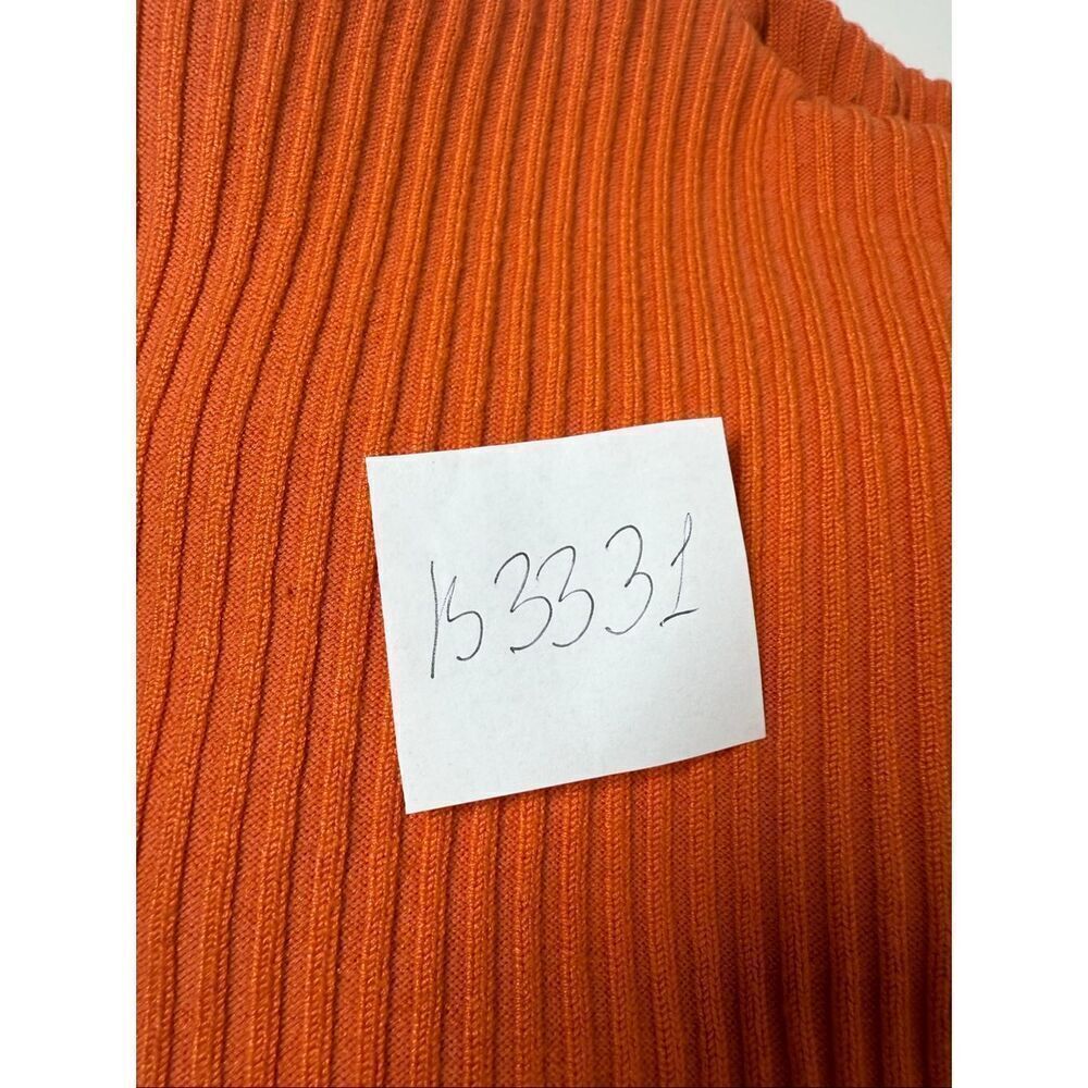 Cotton ON  Womens's Crop Rib Half Zip  Sweater Fiery Orange  Sz L See Notes - Picture 13 of 13